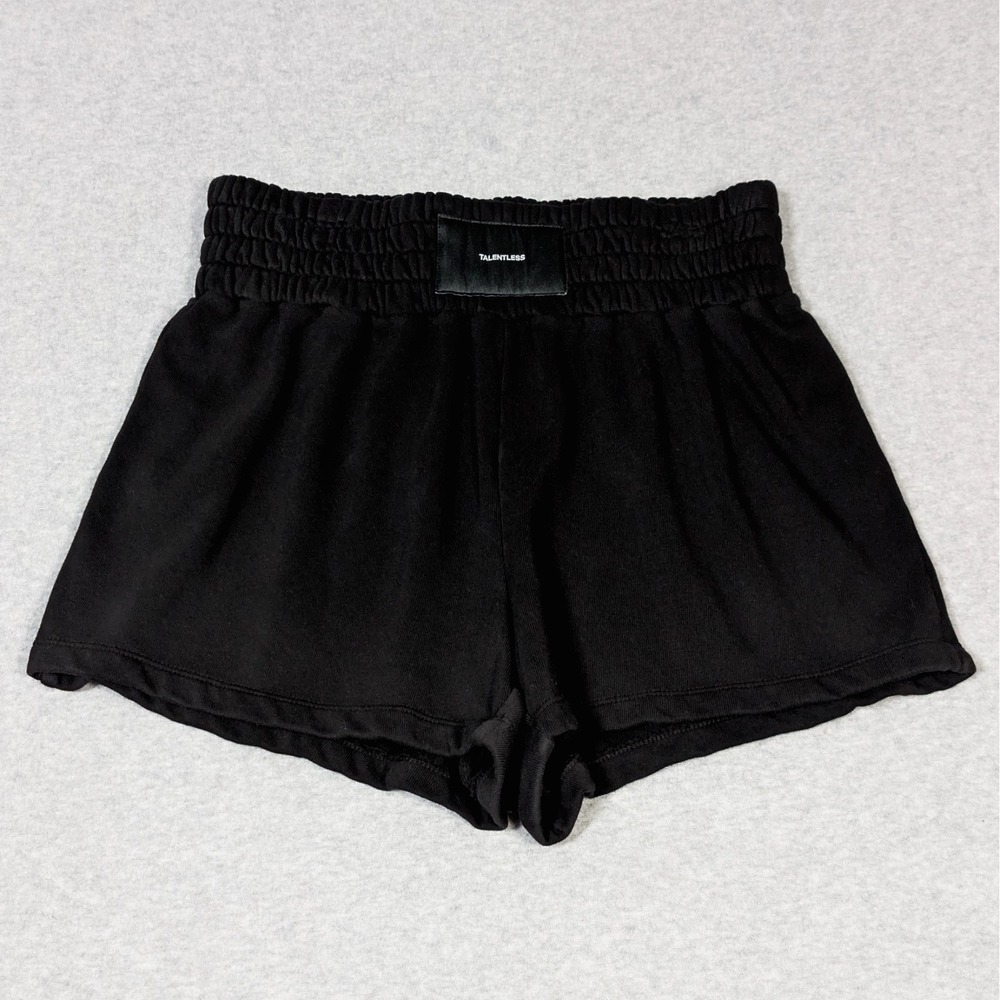 Talentless Boxing Style Sweat Shorts Women's Size Medium Stretch Black